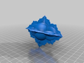actys math art fractal design incendia 3d print model - Mito3D