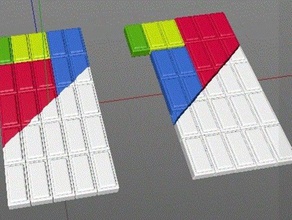 magic choclate puzzle math 3d print model - Mito3D