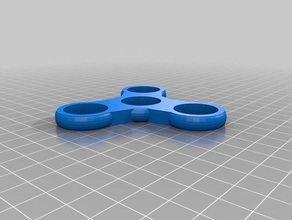 triple spinner other adhd fidget hand pla 3d print model - Mito3D