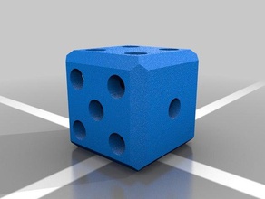 hole dice die gaming holes 3d print model - Mito3D