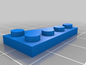 mon personnalisés lego-compatible brick2x4 forces de gauche la construction jouets 3d print model - Mito3D