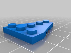 mon personnalisés lego-compatible brique 3x4 forces de gauche la construction jouets 3d print model - Mito3D