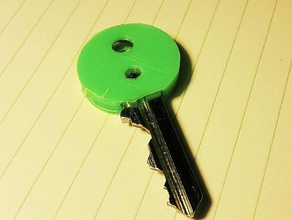 embedded-Schlüssel capcover Schlüsselanhänger eingebettet Metall - Schlüssel-Abdeckung key-tag 3d print model - Mito3D
