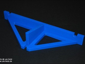 anet a8 rear frame brace 3d printer parts bracket 3d print model - Mito3D