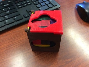 puzzle cubo contenitore di design 3d stampa 3d print model - Mito3D