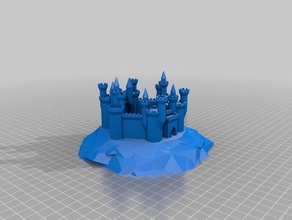 le chateau titouan 3 Gebäude Strukturen angepasst 3d print model - Mito3D