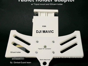 dji In tablet tutucu adaptör tripod bağlayıcı sdcard sahibi mavic rc araçlar 3d print model - Mito3D