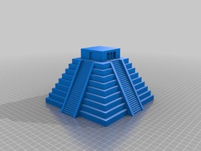 kukulkan Piramidi, chichen ıtza heykeller cancun chicen el castillo Maya Tapınağı maya kalıntıları Meksika 3d print model - Mito3D