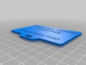 student tag hobby customized 3d print model - Mito3D