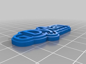 dylan Schlüsselanhänger angepasst 3d print model - Mito3D