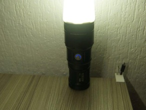 diffuser flashlight nitecore tm15 gadgets 3d print model - Mito3D