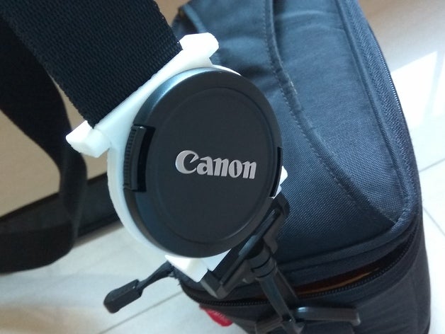 58 mm 52 kamera lens kapağı tutucu canon diy 3D print model - Mito3D