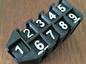 sudoku número de armazenamento brinquedo jogo acessórios 3d print model - Mito3D