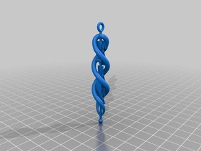 marianna spiral pendent jewelry customized 3d print model - Mito3D