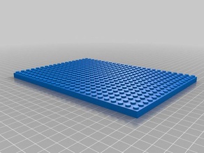 18x25 lego inşaat oyuncaklar özelleştirilmiş 3d print model - Mito3D