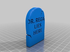 özelleştirilmiş kafama taş dr regan diğer 3d print model - Mito3D