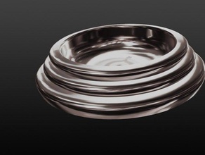 cat food bowl animals 3d print model - Mito3D