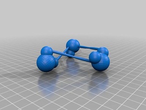 water molecules 1-4 3d printing 3d print model - Mito3D