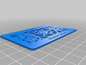 jojo kundenspezifische Geschäfts-Karte Zeichen logos angepasst 3d print model - Mito3D