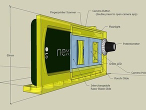 charlies google nexus 5x ronchi foucault tester physics astronomy foucaultester open source optics telescope making 3d print model - Mito3D