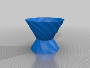 my customized cool spiral vase decor 3d print model - Mito3D