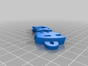 alexis masticable llavero llaveros personalizado 3d print model - Mito3D
