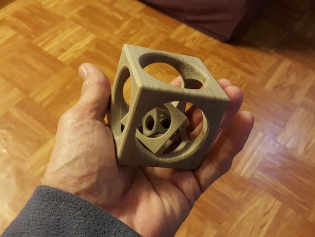 cube dans gadgets Würfel- Spielzeug- 3D print model - Mito3D