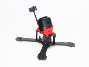 session mount xhover r5x r5lx 3d printing drl drone fpv fpvracing 3d print model - Mito3D