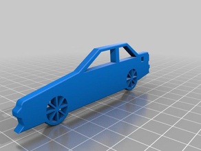 ae86 coupe llavero 3d la impresión coche corola toyota corolla 3d print model - Mito3D