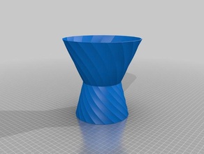 özelleştirilmiş serin spiral vazo benim dekor 3d print model - Mito3D