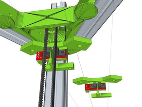 commutateur optique titulaire glissement vertical du drapeau 3d de l'imprimante pièces 3d print model - Mito3D