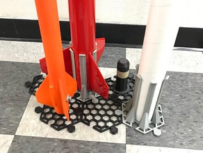 rocket steht snap zusammen hobby Modell-Rakete 3d print model - Mito3D