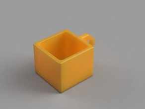 cubi di coppa famiglia caffè geometrica la geometria strano 3d print model - Mito3D