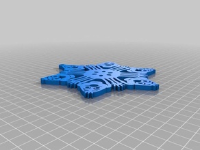 olaf congelati fiocco di neve remix arredamento 3d print model - Mito3D