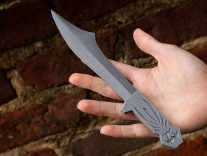 assassins creed coltello da lancio oggetti di scena cosplay prop 3d print model - Mito3D
