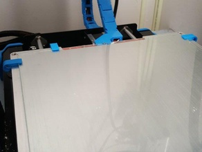 schraubenlose Glas Bett clips 3d Drucker - Zubehör beheizte-Bett-clips printbed clip 3d print model - Mito3D