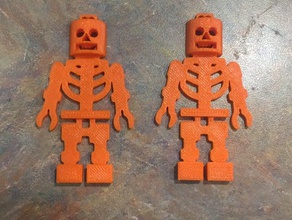 boneco de halloween esqueleto chaveiros lego o 3d 3d print model - Mito3D