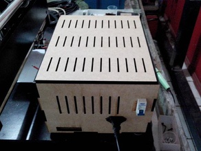 caixa para eletr&ocircnica cncs fonte lineare 3d la stampante parti box macchina di cnc router eletrnica 3d print model - Mito3D
