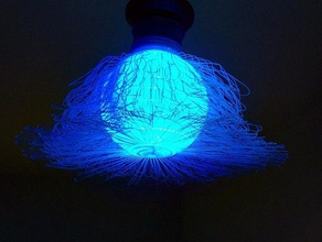 furry lamp decor e27 electronics essiq essiqare hairy home led light lightning 3d print model - Mito3D
