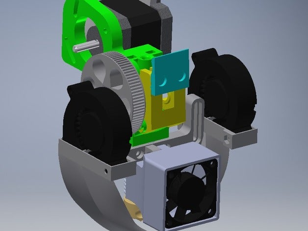 wade l3k il estrusore v2 prusa i3 come itopie compatibile filamento flessibile e3d aio esagono hexa ao la stampante estrusori extrudeur gregs l3kextrudeur l3kwade prusai3 rework guada 3D print model - Mito3D