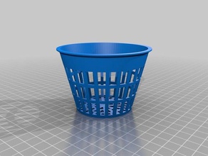 il mio personalizzato parametrico net pot coppa netto idroponica, aeroponica fogponics all'aperto giardino 3d print model - Mito3D