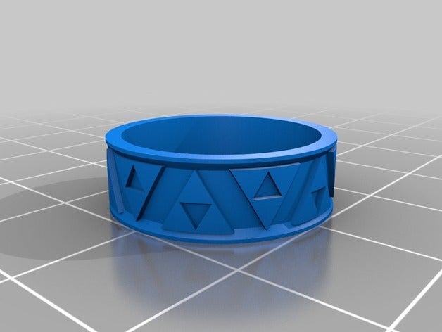 mi personalizados zeldathon recuperación triforce de relieves en forma anillo anillos 3D print model - Mito3D