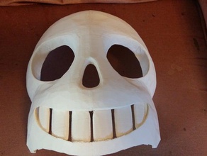 sans mask devided 4-6 parts costume cosplay halloween undertale videogames 3d print model - Mito3D