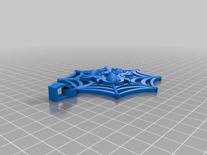 spider web pendant accessories 3d print model - Mito3D