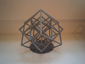 customizable lattice cube torture test math art customizer overhang 3d print model - Mito3D