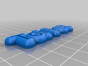 il mio testo personalizzato magnete i segni loghi 3d print model - Mito3D