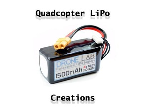 quadcopter lipo creations rc vehicles 3s battery 4s drone dronelabs skid strap luminer nano tect protector 3d print model - Mito3D