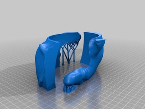 chaman masque simplifié costume 3d print model - Mito3D