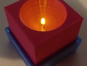 chá de luz decoração vela natal lâmpada diodo emissor ledcandle ledlight tealight decorações 3d print model - Mito3D