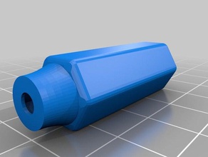 5mm hex handle customized diy 3d print model - Mito3D